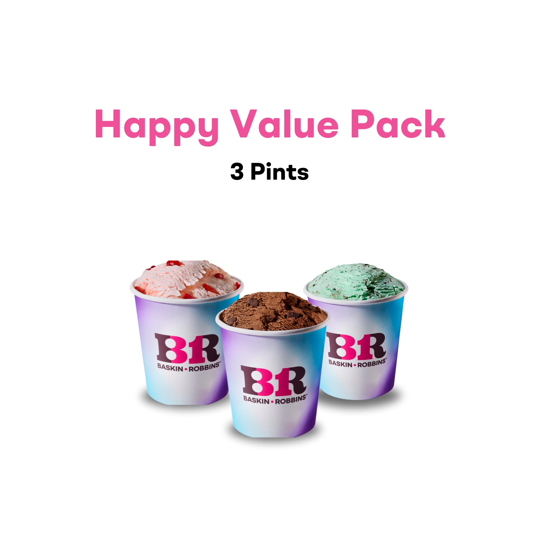 Happy Value Pack (3 Pints)